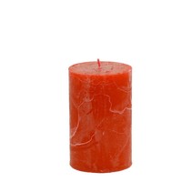 Premium DurchgefäRbte Stumpenkerzen Orange 60X100Mm 4Er Set - Herbst Deko, 4