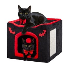 Gothic Cat House Bed Coffin Condo Scratch Pad...