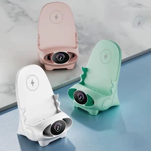 Mini Chair Wireless Fast Charger Magnetic Charging Adapter Charg Bracket - Photo 3 sur 12