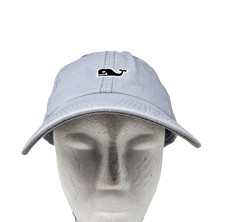 Vineyard Vines Baseball Hat Cap Strap Back Mens One Size Blue Whale Logo Dad