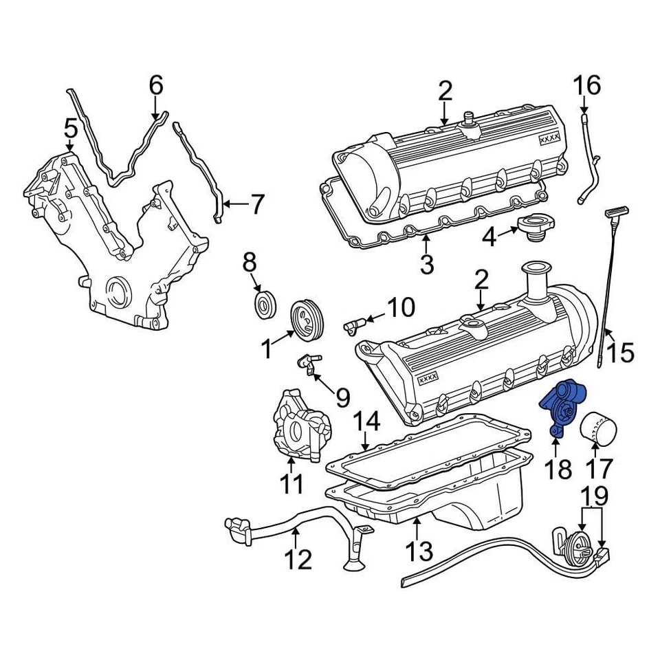 For Ford Excursion 2000-2004 Ford YC3Z6881B Engine Oil Filter Adapter - Image 4 of 4