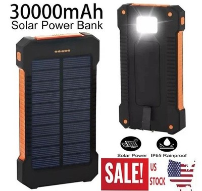 2025 Super 30000000mAh USB Portable Charger Solar Power Bank for Cell Phone  | eBay