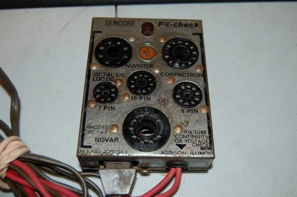 Probador de tubo de verificación Sencore Novar modelo FC147 de colección raro - como está Foto 2 de 4