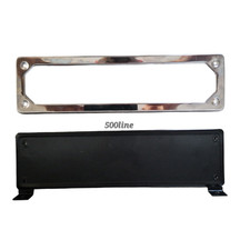 Kit Porta targa anteriore Fiat 500 d'epoca in metallo con cornice