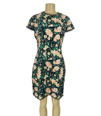 NEW Rachel Zoe Size 10 Women Sonia Sequined Open Back Dress Floral Short Sl AR4