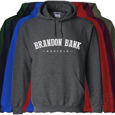 BRANDON BANK NORFOLK HOODIE Feltwell King's Lynn West England college varsity