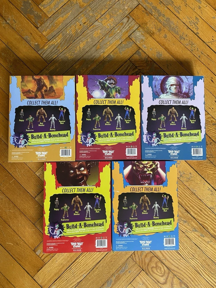 Trick or Treat Studios Goosebumps - Conjunto completo de 5 figuras de ação - Bonehead - Imagem 4 de 4