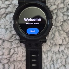 Samsung Galaxy Watch5 Pro 45mm Black Case with Black Silicone Band R925U 