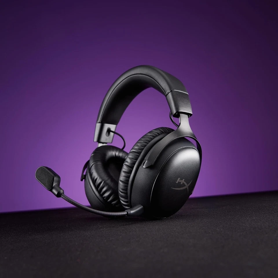 HyperX Cloud III S - Casque Gaming sans Fil Bluetooth/2,4 GHz - PC/PS5/Xbox - Photo 2/4