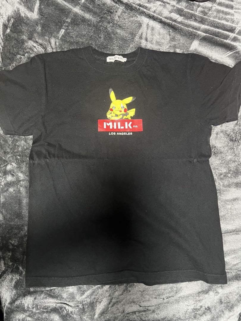 Milkfed Pikachu T-Shirt Black Size M Pokemon Center Original