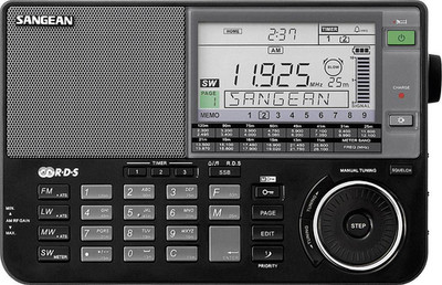 Sangean ATS-909 X Weltempfänger AUX, KW, LW, MW, UKW Akku-Ladefunktion Schwarz