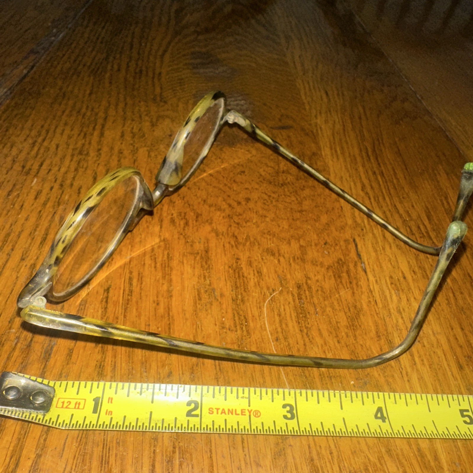 1920? Library Spectacles Round Tortoise Celluloid… - image 9