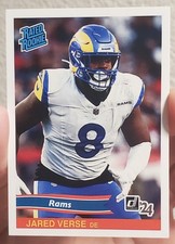 JARED VERSE 2024 Panini Instant RC NFL RATED ROOKIE RETRO LOS ANGELES RAMS