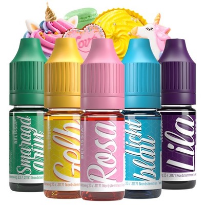 Belissia Lebensmittelfarbe Set Einhorn 5x10ml hoch konzentriert, Made in DE