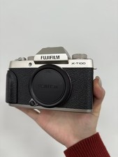 For Fujifilm X-T100 24.2MP Digital Camera Body Only English language Silver