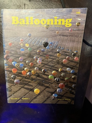 #ad #ad Winter 75 76 issue of Ballooning: Journal of the Balloon Federation of America $25.00