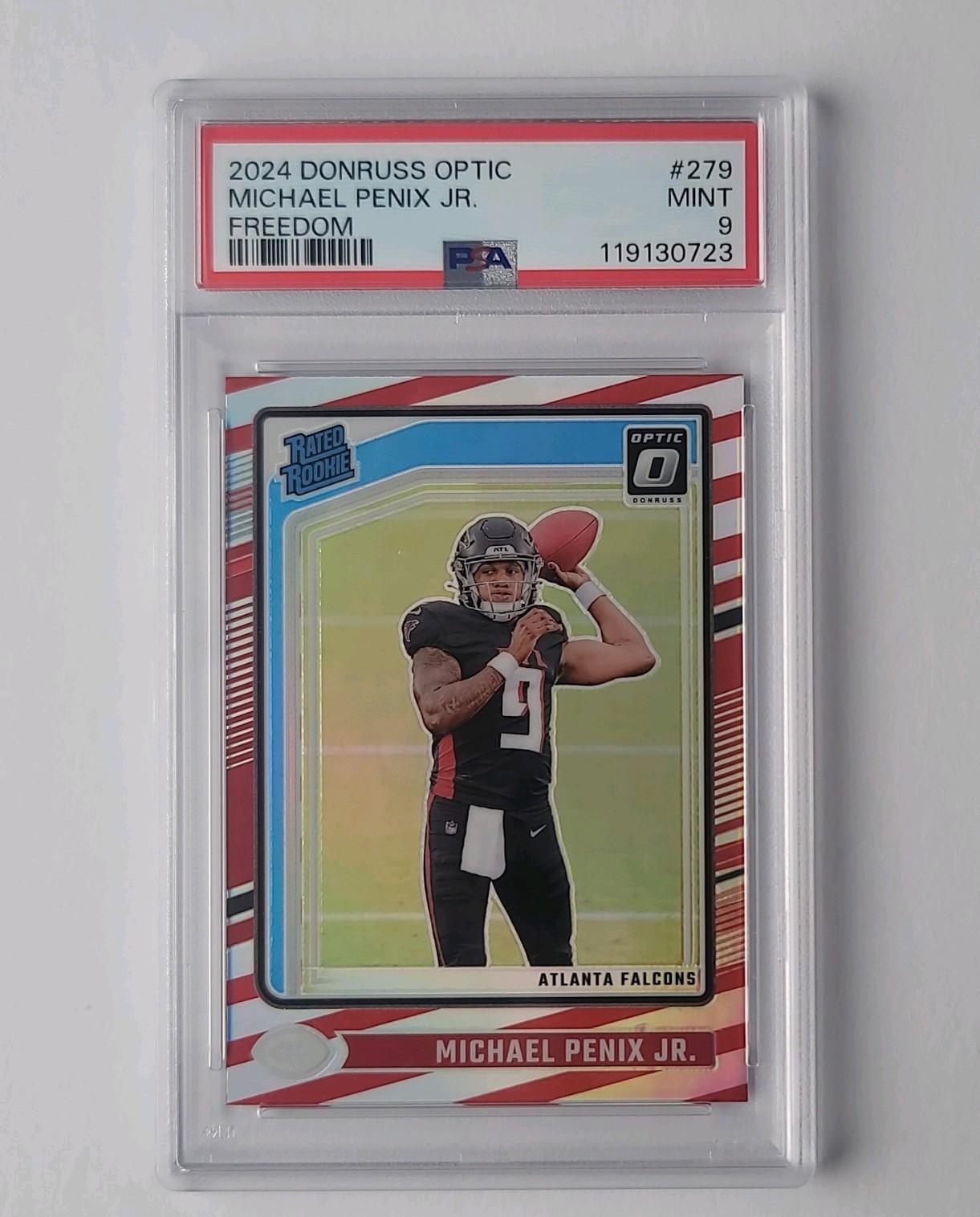 2024 Panini Donruss Optic Michael Penix Jr. #279 Freedom Prizm PSA 9