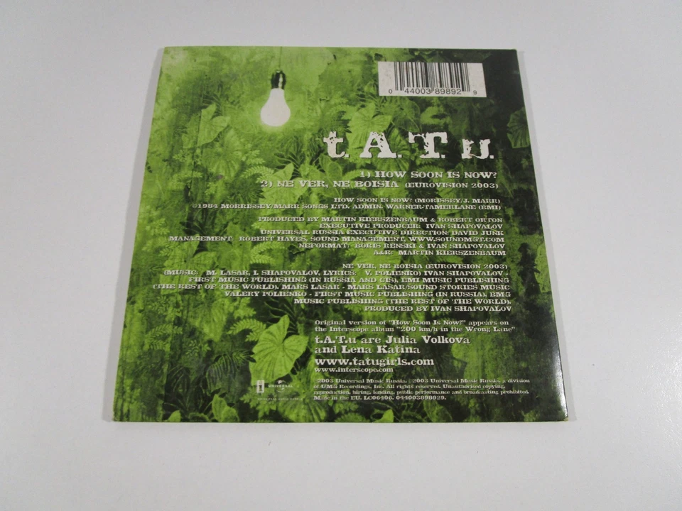 t.A.T.u. - ¿Qué tan pronto es ahora? (CD 2003) Foto 2 de 4