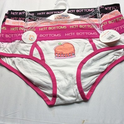 Hot Bottoms Brief Panties 5 Pack XL Peach Print MPN 158370H5-S567