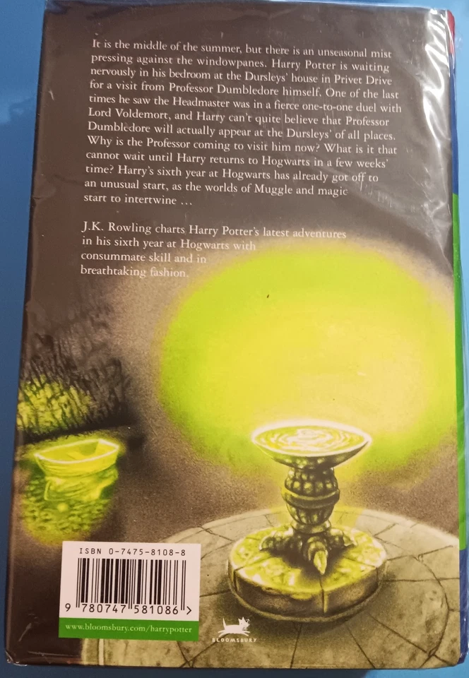Harry Potter and the Half-Blood Prince / J. K. Rowling Bloomsbury Edition - Image 2 of 2