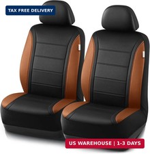 Road Comforts Leather Seat Covers, Breathable Car Seat Covers Front Seat for Men