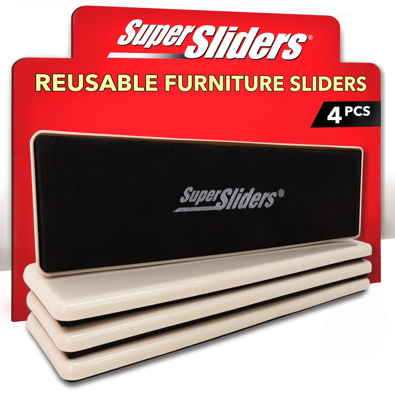 SuperSliders Reusable Furniture Movers for Carpeted Surfaces – Move Heavy