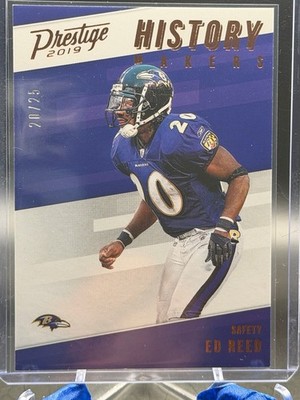 2019 Prestige Ed Reed History Makers Xtra Points Bronze #HM-ED 20/25 Ravens