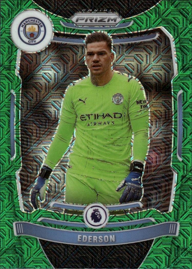 2021-22 Panini Prizm Premier League #1 Ederson Prizms Green Mojo
