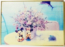 Jigsaw Puzzle Disney Mickey Mouse Minnie Completed 850610mm 1,300 Pieces Rare It
