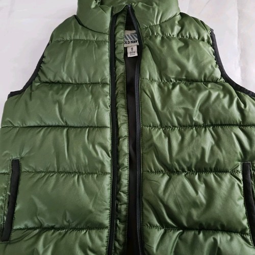 Old Navy Boys Vest Size XS 5 Green Puffer - Picture 9 of 12