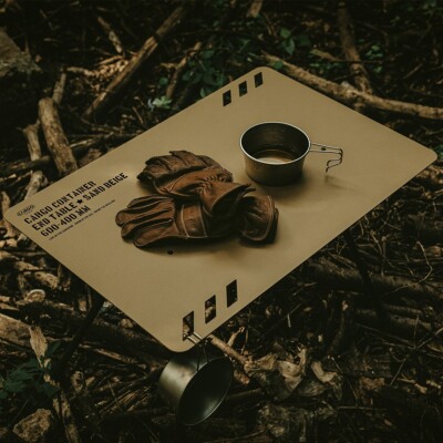 CARGO CONTAINER End Table Compact Camping Table + Table Carry Bag