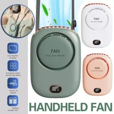Portable Hanging Neck Sport Fan Lazy Neckband USB Rechargeable Personal Mini Fan