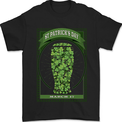 Clover Beer St Patricks Day Herren Maglietta 100% Baumwolle
