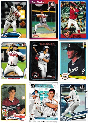 ⚾ Huge 250 + different BRAVES card lot vintage 1950 - 2024 Aaron Albies Olson - Picture 6 of 14