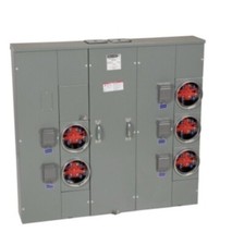 Square D MP85200 800 Amp 5-Gang 200A Meter Pak OH/UG EUSERC SAME AS MP55125 Ring