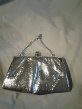 Silver Vintage Clutch Bag. Sz 8 X 5.