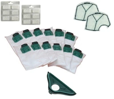 FOLLETTO VK140 VK150 Folletto 12 Sacchetti VK 140 VK 150 + 2 Griglie Motore + 12 Profumi + S.Spazzola