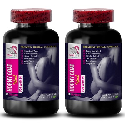 Herbal Focus Boost - HORNY GOAT WEED COMPLEX - Active Drive Formula 2 Bottle 