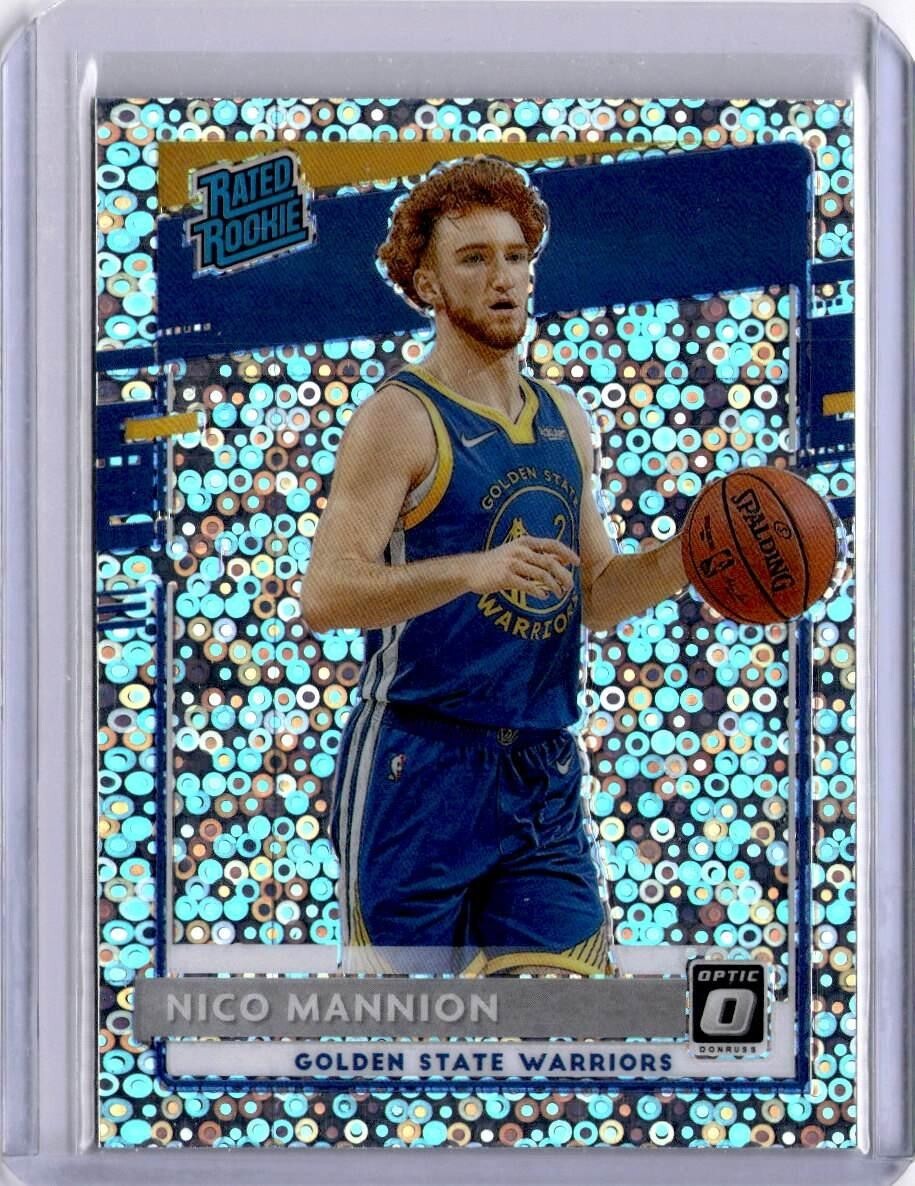 2020-21 Donruss Optic Nico Mannion Rated Rookie Fast Break Silver Disco #190