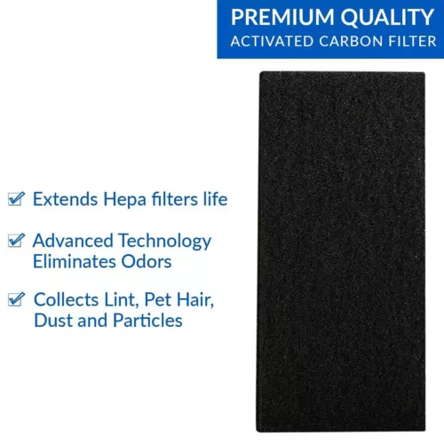 2 Pack HEPA Filters, Carbon Booster Sheet HAPF30AT for Holmes AER1 Air Purifier - Picture 7 of 9