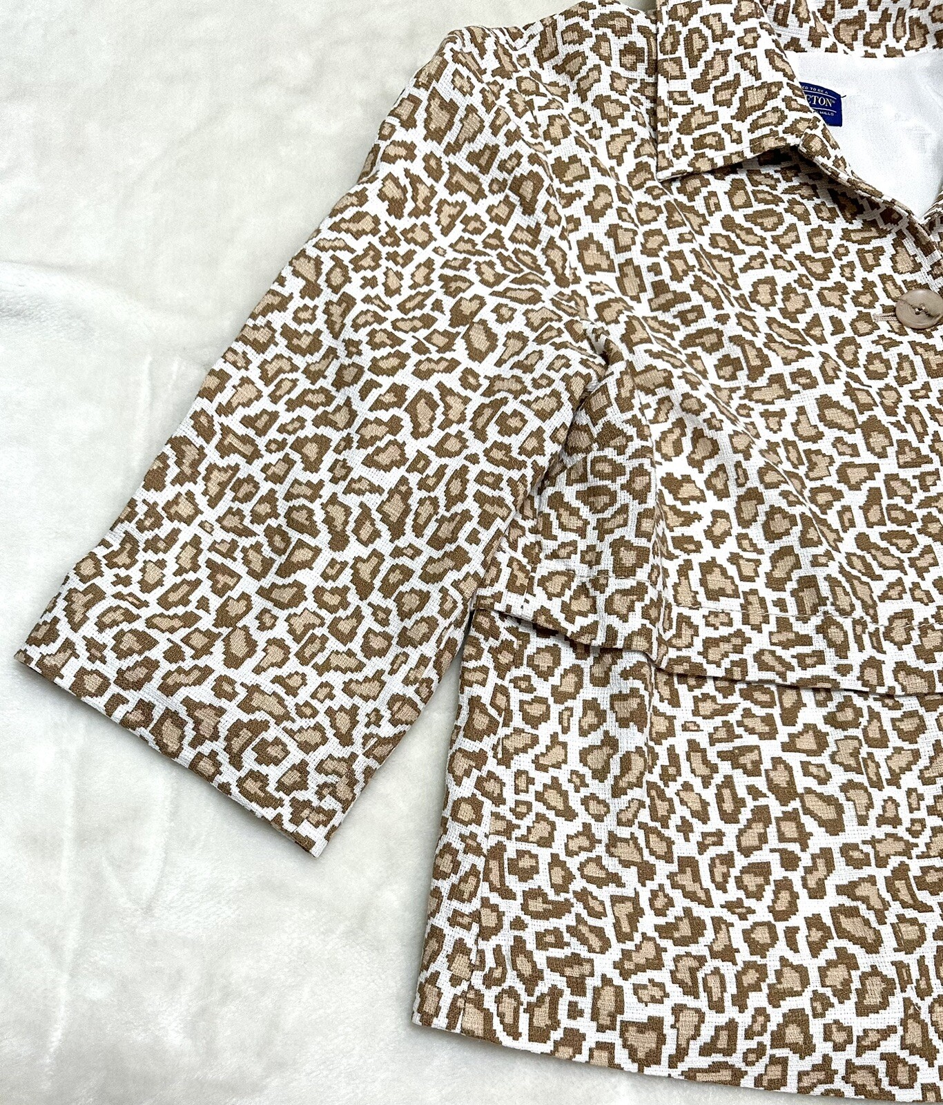 PENDLETON Women’s Blazer Leopard Print Medium Lon… - image 7