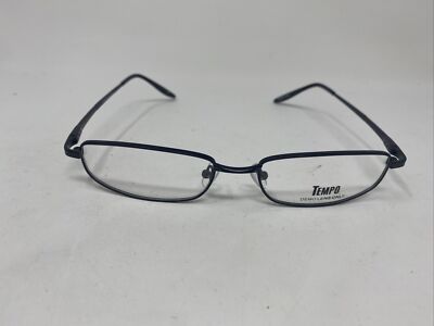 TEMPO MM9009 9009 BLACK M2 55/17/140 FLEX HINGE EYEGLASSES METAL FRAME &F06
