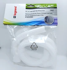 Legrand Cordmate CM62 2 Flex 3/4" X 5' Large Split Tube Wiring Cover Brand New
