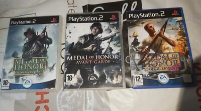 VENDS LOT DE 3 JEUX PS2 MEDAL EN 1ERE LIGNE, AVANT- GARDE, SOLEIL LEVANT (PAS - Photo 1/3