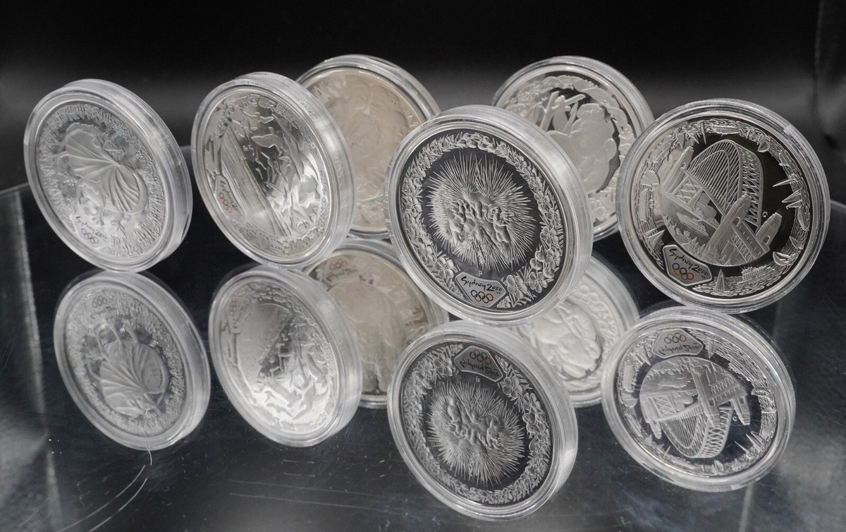 貨幣 THE SYDNEY 2000 OLYMPIC SILVER COIN 2000 Sydney Australia XXVII Olympics Echidna 1oz 999 FINE