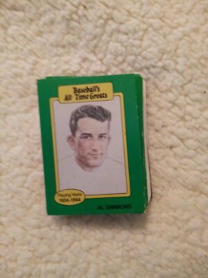 M17d3 BASEBALL Trade Card Score All Time Greats Al Simmons