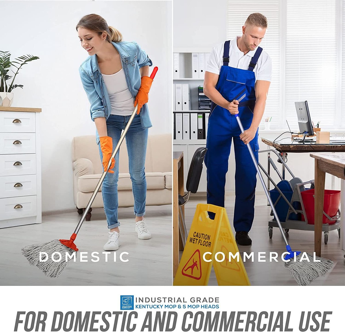 FRANGIA COTONE CON TASCHE | : Prodotti Per La Pulizia Aziendale - Foto 3