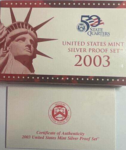 2003-S U.S. Mint Silver Proof Set with Original Box and COA - No Reserve