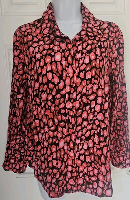 Primrose Park Shirt 95% Silk Pink Size XS 8-10 UK Designer Anthropologie (I34)
