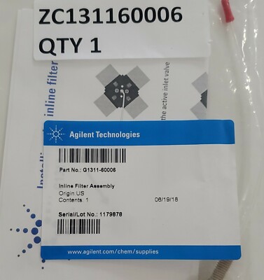 NEW* Agilent G1311-60006 Inline Filter Assembly Perkin Elmer NEW* Agilent G1311-60006 Inline Filter Assembly Perkin Elmer